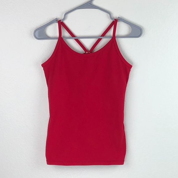 lululemon athletica Tops - Lululemon Red Power Y Athletic Tank Top